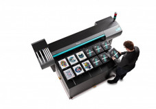 Roland DGA's new Texart XT-640S multi-station direct-to-garment printer. (Image courtesy Roland DGA)