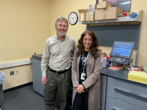 IPI Editor Bob Neubauer with Irene O&rsquo;Neill, Graphic Services supervisor at Central Dauphin School District.