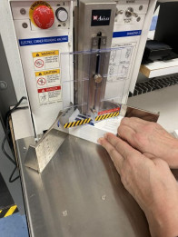 Diamond-7 corner rounding machine.