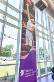 Banner produced by CHRISTUS Health's in-plant.