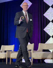 Marco Boer, president of IT Strategies and conference chair, opened the 13th annual Inkjet Summit with a riveting keynote session.