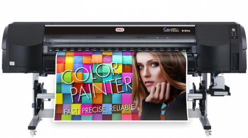 The ColorPainter E-64s wide-format printer from OKI Data Americas.