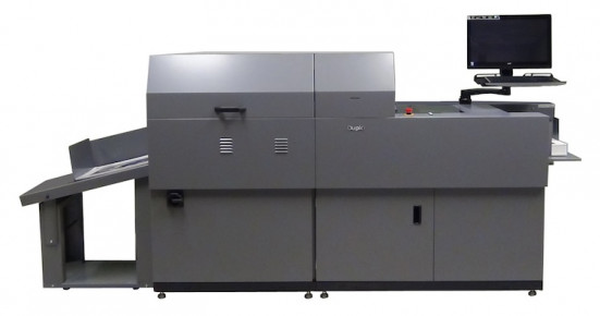 The DDC-810 digital spot UV coater from Duplo USA