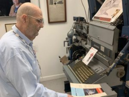 Frank Romano of the Museum of Printing