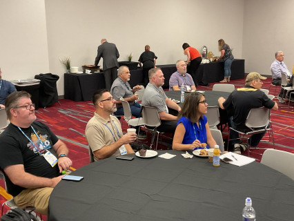 In-plant managers at the IPMA breakfast.